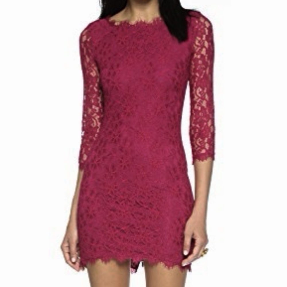 Diane von Furstenberg - Zarita Dress RASPBERRY, 4